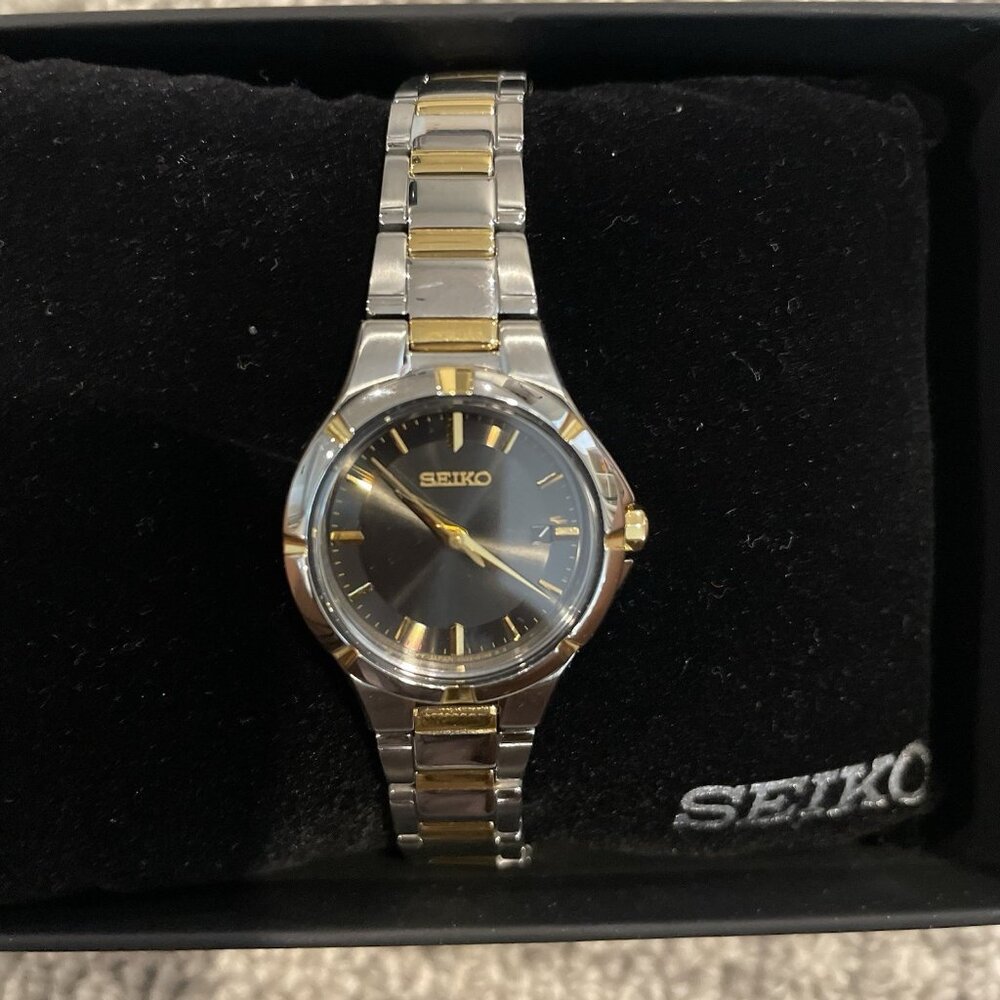 Seiko Women's Two-Tone Silver and Gold Watch - Picture 2 of 6